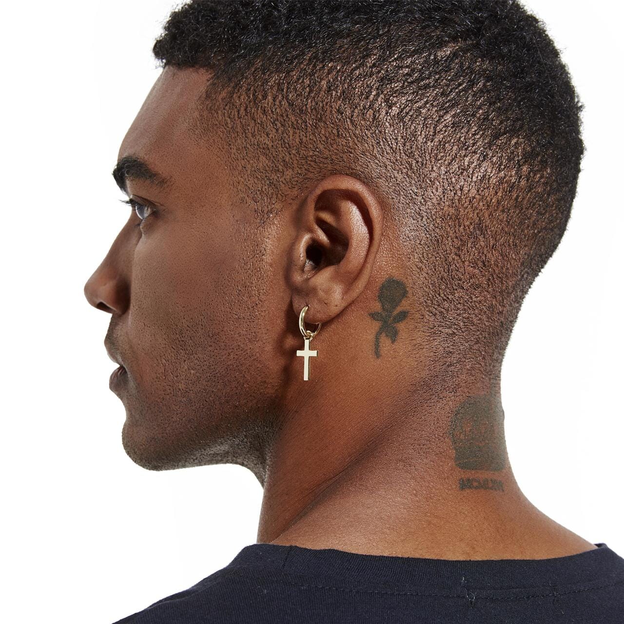 Cross dangle earrings on sale for men