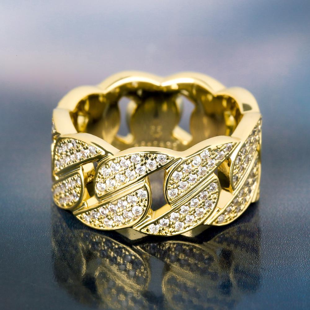 14K Gold Cuban Link Ring