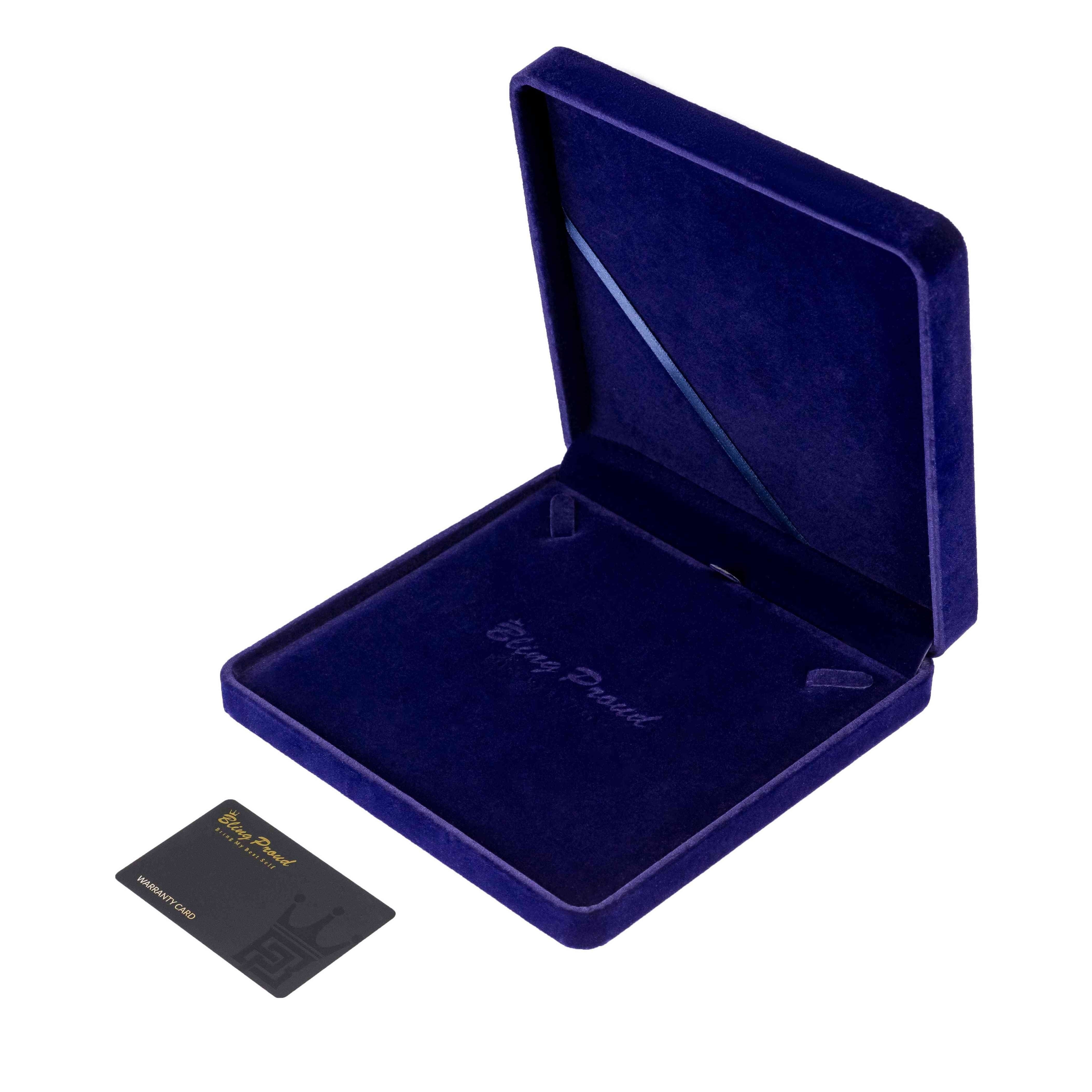 Bling Proud Deluxe Leather Jewelry Box ( Royal Blue ) 