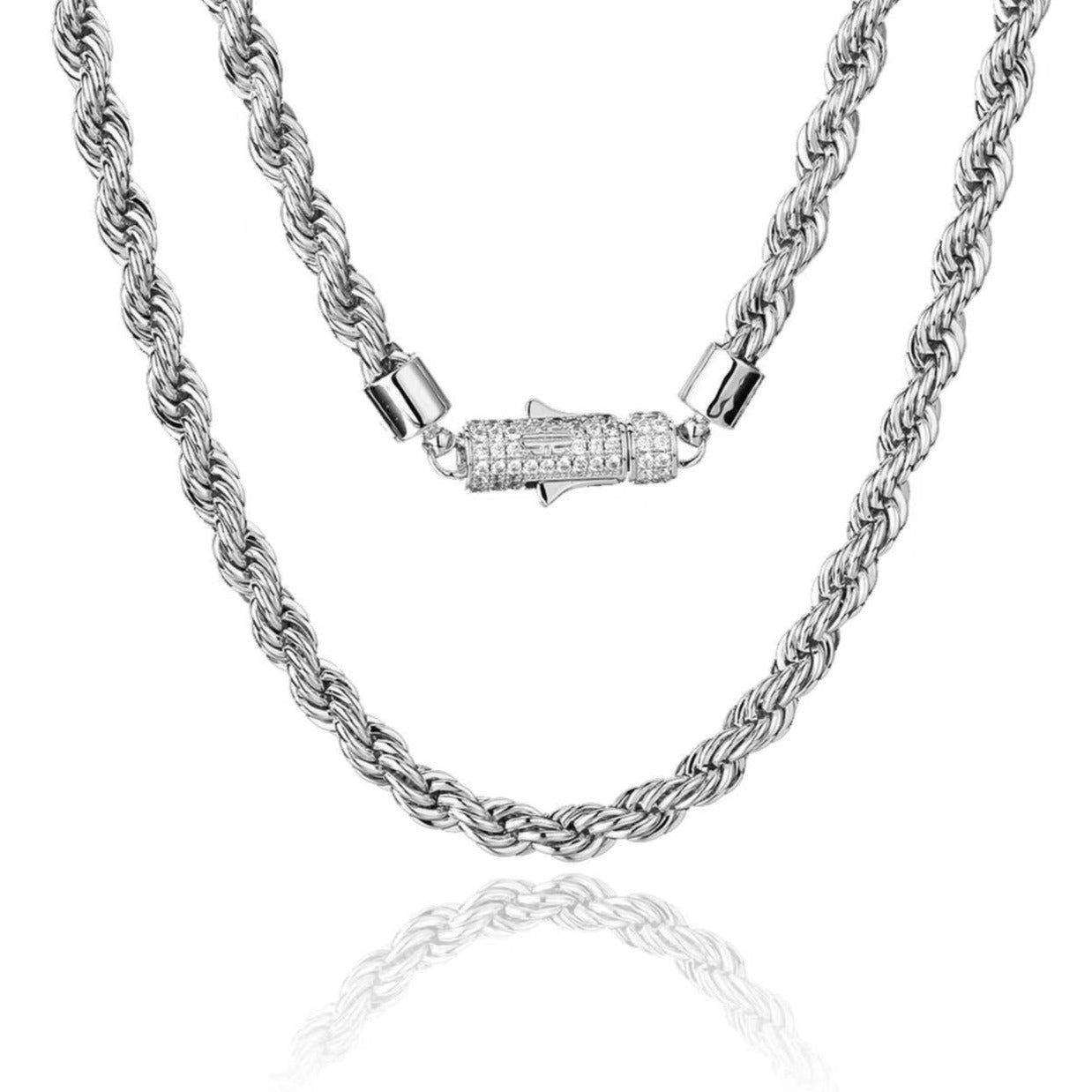 Diamond Lock Necklace (18 in)