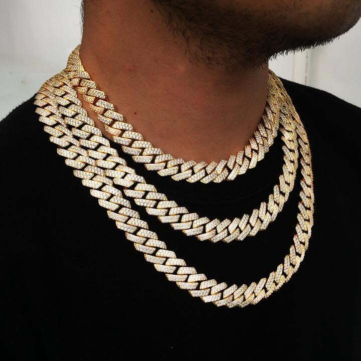 Iced choker deals chain